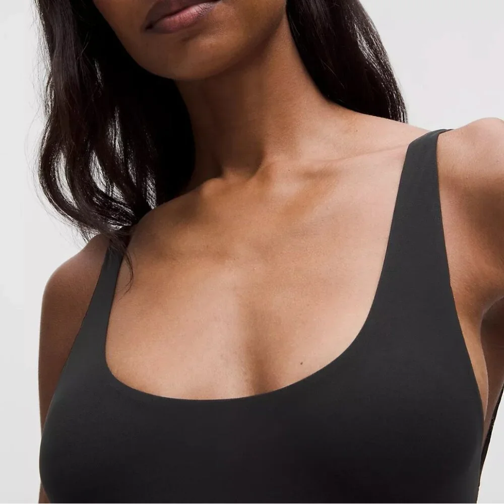 Lululemon Wundermost Nulu Mesh Bodysuit Black Size M New With Tags - Picture 4 of 15
